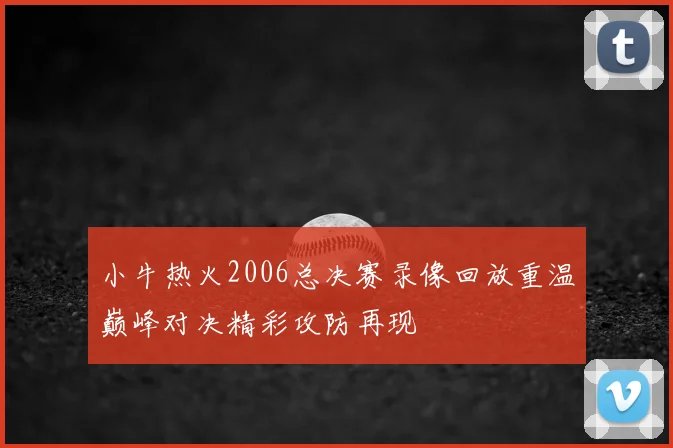 小牛热火2006总决赛录像回放重温巅峰对决精彩攻防再现