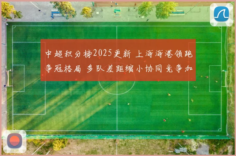 中超积分榜2025更新 上海海港领跑争冠格局 多队差距缩小协同竞争加剧